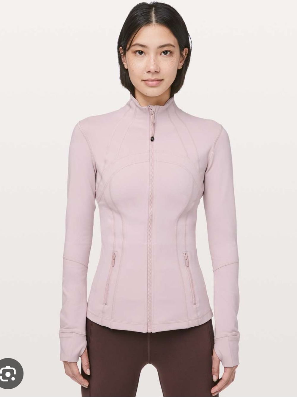 lululemon athletica Porcelain Pink Nulu Define Full-Zip Jacket 12 NWT